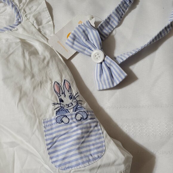 Gymboree Peter Rabbit NWT 3-6 month shirt, diaper cover, headband & slippers - Picture 6 of 8